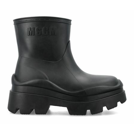 Msgm, Rain Boots Zwart, Dames, Maat:39 EU