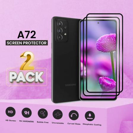 2 Pack Samsung Galaxy A72 - Härdat Glas 9h - Super Kvalitet 3d
