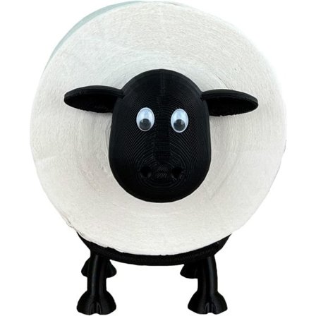 Får Toiletpapirholder - Toiletpapir Deco Sort - Toilet Rulle