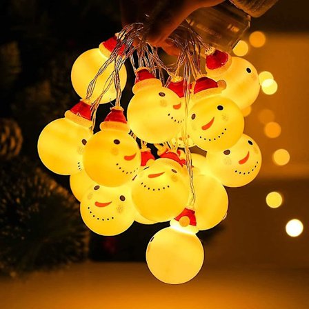 Lys Kæder Julemand Stjerne LED Gardin Lys Jule Lys Kæder