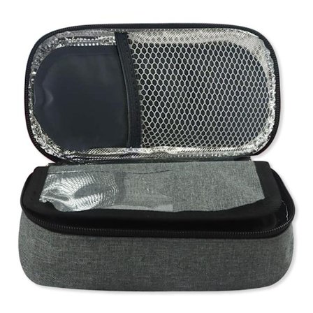 1 Stykke Grå Insulin Kjøleboks Reisekoffert Insulinpleie Oppbevaring