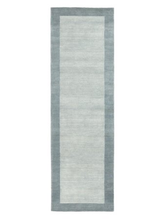Piccolo Handloom Frame Tappeto - Blu Polvere 80X250 Lana, In Stile Moderno