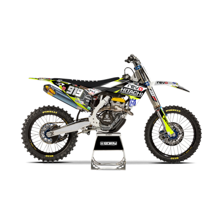 Kit Adesivi Enjoy Hitachi Revo Team Replica - Husqvarna TX 125 2017-2020