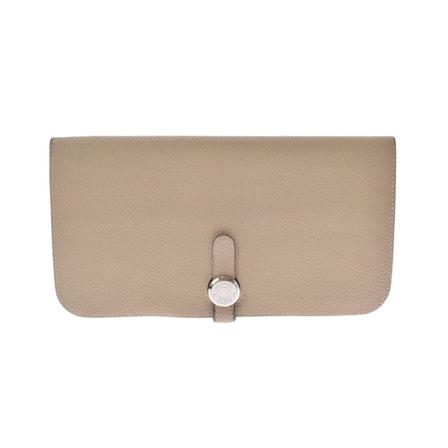 Hermès Vintage, Wallets Cardholders Beige, Dames, Maat:ONE Size