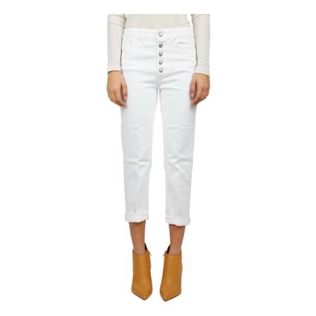 Dondup, Slim-fit Jeans Wit, Dames, Maat:W25