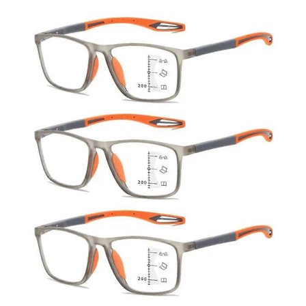 TR90 Sports Progressive Multifokale Lesebriller Kvinner Menn HD Anti-blått Lys Nær Og Fjern Presbyopisk Brille