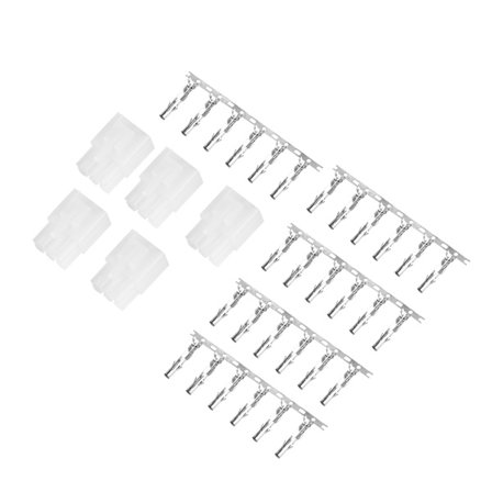 5 st 6-Pin Kortvågs Strömuttag Kabelkontakt för Yaesu FT-897D FT-857D ICOM IC-725A