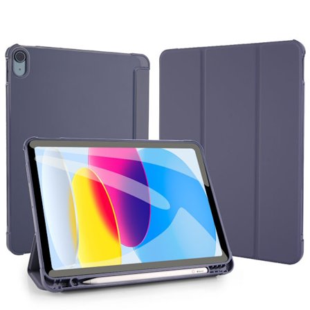 Fodral för iPad Air 7 2025 11" Lavendellila Pennfack 10:e Trifold Heltäckande Mjukt