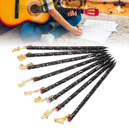 8-pak Musikpenne med noter, penne sæt med vedhæng til maling og skrivning