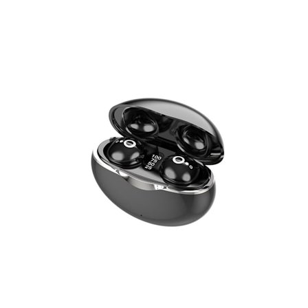 Osynliga TWS Hifi Bluetooth-hörlurar med brusreducering, svart