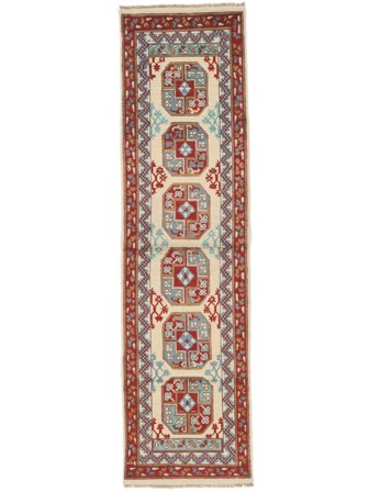 Medaljon Lille Afghan Fine Tæppe 77X287 Uld