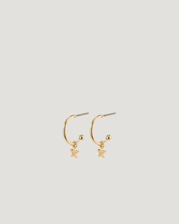 Pilgrim AVA star hoop earrings Gouden Sieraden Meisjes - Kids Brand Store