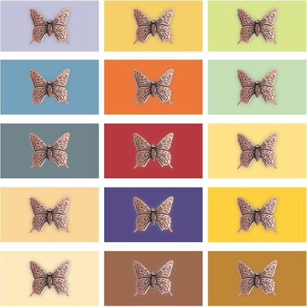 1 stk Retro Skuffhåndtak, Vintage Butterfly Skapdør Sinklegering 43mm