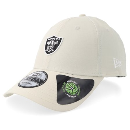 New Era - NFL Beige adjustable Casquette - Las Vegas Raiders Recycled Mini 9FORTY Stone Adjustable @ Hatstore