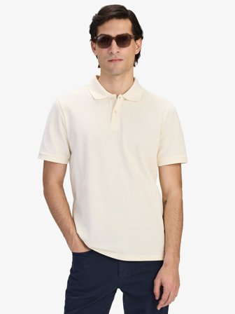 John Henric Men's Hellbeige Jersey-Poloshirt Baumwolle Size XXL