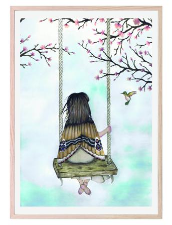 Poster Wondering Fairy Girl 50X70 Home Kids Decor Posters Fairy Tales Multi/mønstret That's Mine