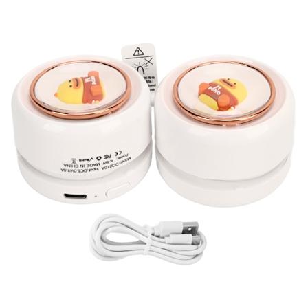 USB-halsblæser Multifunktionel Lydløs 3-hastighedsjustering Kraftfuld bærbar halsblæser til udendørs camping Rejser Hvid