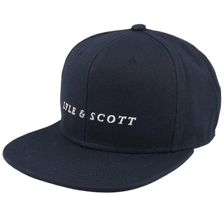 Lyle & Scott - Blå snapback Kasket - Script Cap Dark Navy Snapback @ Hatstore