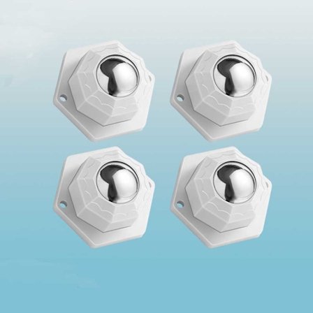 Mini drejelige hjul Møbelhjul HVID STÅLPERLE STÅLPERLE