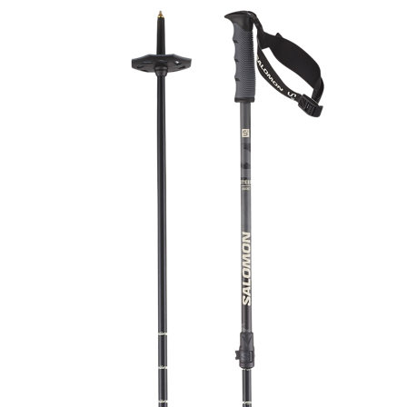 Salomon - Bastoncini da sci alpino Steep Vario S3 - Black / Ebony