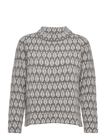 Sarali Pullover Striktrøje Grå Jumperfabriken