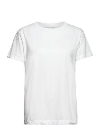 T-Shirt T-shirts & Tops Short-sleeved Valkoinen STUDIO FEDER