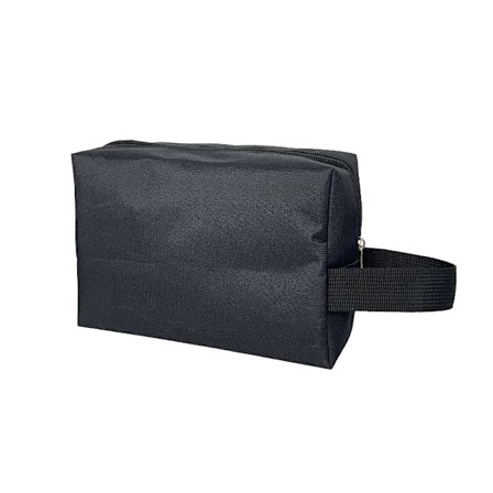 Toilet taske, Makeup taske, Rejseartikler til mænd og kvinder, Multifunktionel organizer, Den (Sort)