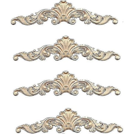 4 kappaletta koristeellisia puulistoja puukoriste puukaiverrettu koristeellinen pitkä kaiverrettu Onlay Applique