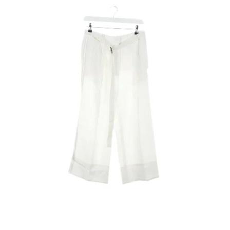 Moncler Pre-owned, Pre-owned Fabric bottoms Wit, Dames, Maat:S,Viscose
