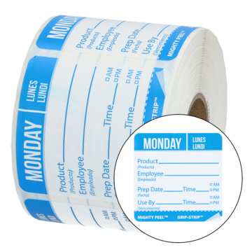 ETIKETT MONDAY STOR