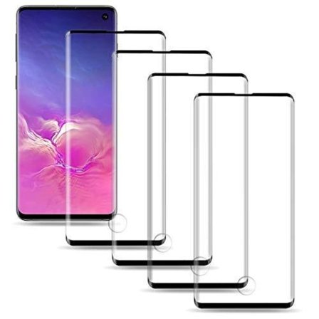 4 st heltäckande Härdat för samsung s10 plus