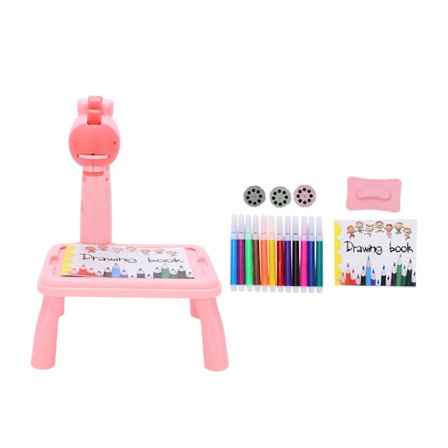 Børnetegnings Projektor Bord - Spor og Tegn Projektor Legetøj Projektions Tegnebræt til Drenge og Piger