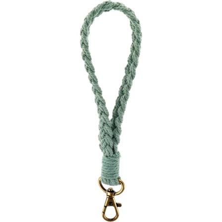 (Grøn) Boho Håndledskæde Tassel Armbånd Nøglering Nøgle