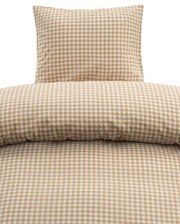 Sengetøj Märta Rutig 2-delt Gul