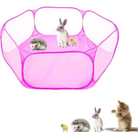 Sammenleggbar smådyrinnhegning – Bærbar innhegning for marsvin, hamster og kanin