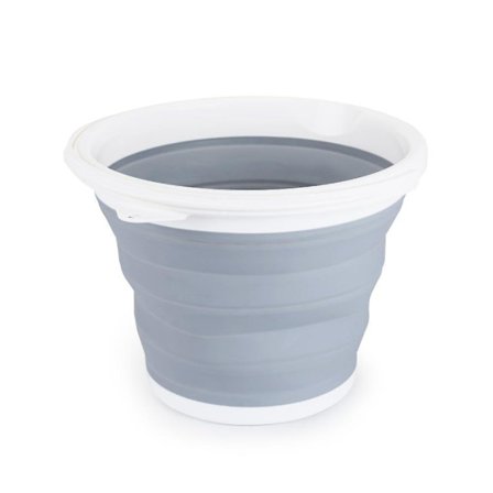 Vikbar tvätthink- Creative Plastic Portable Washing Fishing Clean Tool 10L