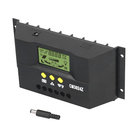 CM3024Z PWM Solar Charge Controller LCD-skærm Intelligent Regulator 12V 24V 30A