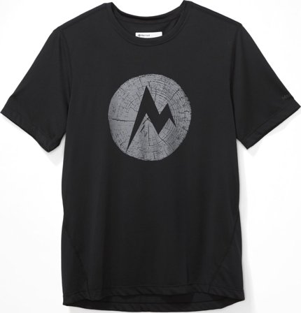 Marmot Men ́s Transporter Tee Shortsleeve Men Short sleeved fitness sweater Black S