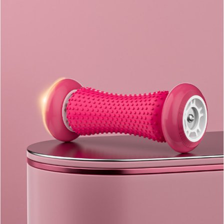 Rosa plantar fasciit och fotmassage rulle - Contour