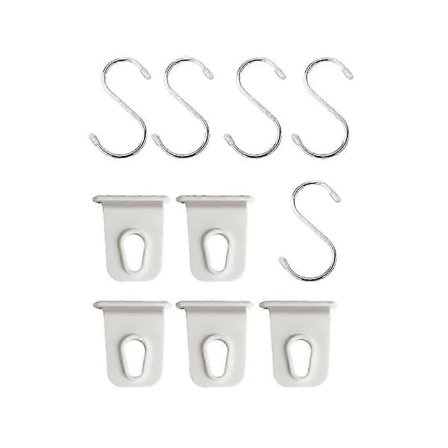 Camping Markis Krokar Clips Hängare Verktyg Markis Klädkrokar för Husbil Exteriörtillbehör Vit