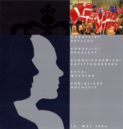Danmark, Grønland, Færøerne 2004 - Kongeligt bryllup Frederik og Mary - Fællesudgivelse souvenirmappe