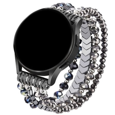 Lämplig för Samsung Galaxy Watch 4/5/Active 2 40mm 44mm 42mm 45mm 46mm armband 20mm handgjort elastiskt pärlarmband ersättning