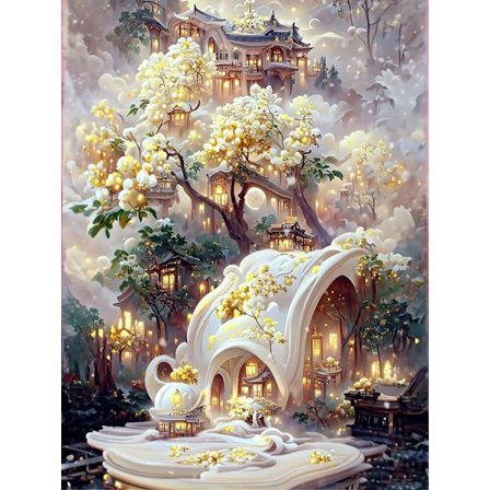 30x40cm 5D DIY Diamantmålning Full,Maison de Rêve#U,DIY Diamant