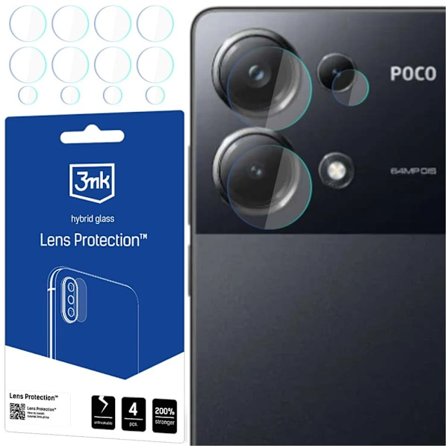 3MK LENS PROTECTION HYBRID KAMERAGLAS TIL XIAOMI POCO M6 PRO 4G