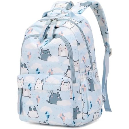 Backpacks for Girls Cute Cat Backpack Elementary School Backpack Students Book Bag for Girls