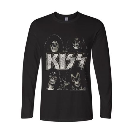 Kiss Skulls Longsleeve T-Shirt Black M