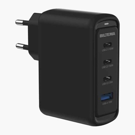 Snabbladdare USB C x 3 + A 100 W