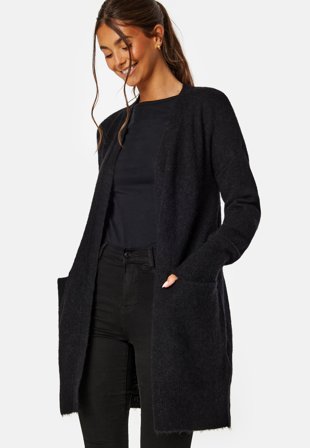 SELECTED - Lulu New LS Knit Cardigan - Black