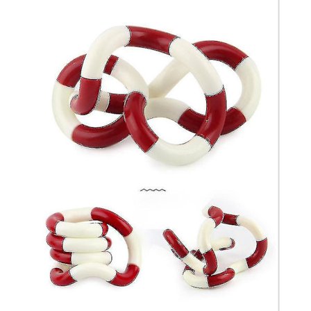 Variasjon Vridende Sirkel Viklende Lek Dekompresjonsleke Voksen Dekompresjonsleke Hvit Og Rød