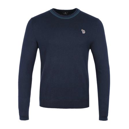 PS By Paul Smith Round-neck Strik Blå, Herre Strik